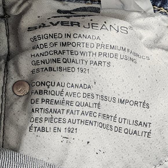 Silver Womens Jeans 32x30 Blue FRANCES 18" Bootcut Stretch Western Y2K Tag 31x31 - Picture 13 of 15